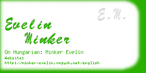 evelin minker business card